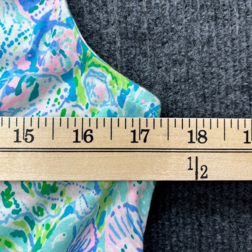 Lilly Pulitzer Malone Maxi Dress Small Surf Blue Soleil It On Me Tiered Boho NEW - Picture 9 of 10